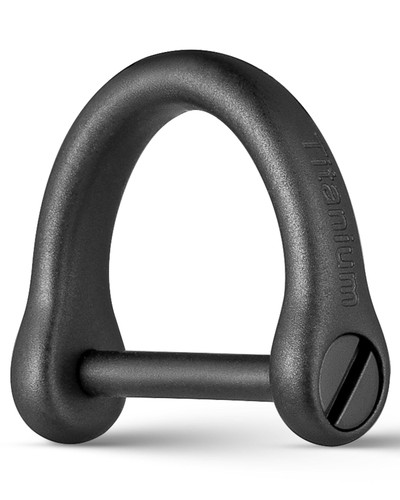 Titanium D Ring Key Ring screwdriver, Car Fob holder Keychain Men Key Shackle