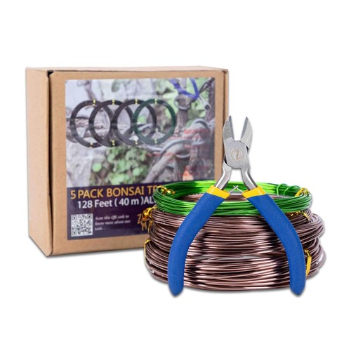 Bonsai Training Wire Set of 4, Total 128 Feet (32 Feet Each Size) 3 Size - 1.0MM